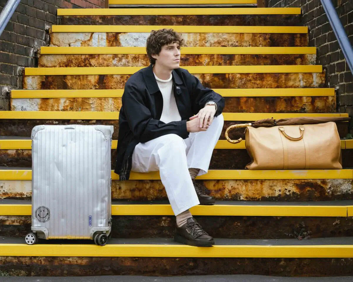 Close-up of a premium brown leather Mephisto shoe