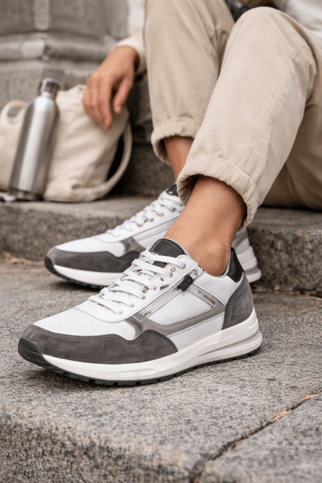 White Mephisto sneakers